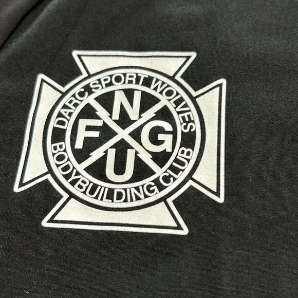 Darc Sport “FORGED” Black Raglan Wolf Graphic Tee L NWT Streetwear Premium Fit